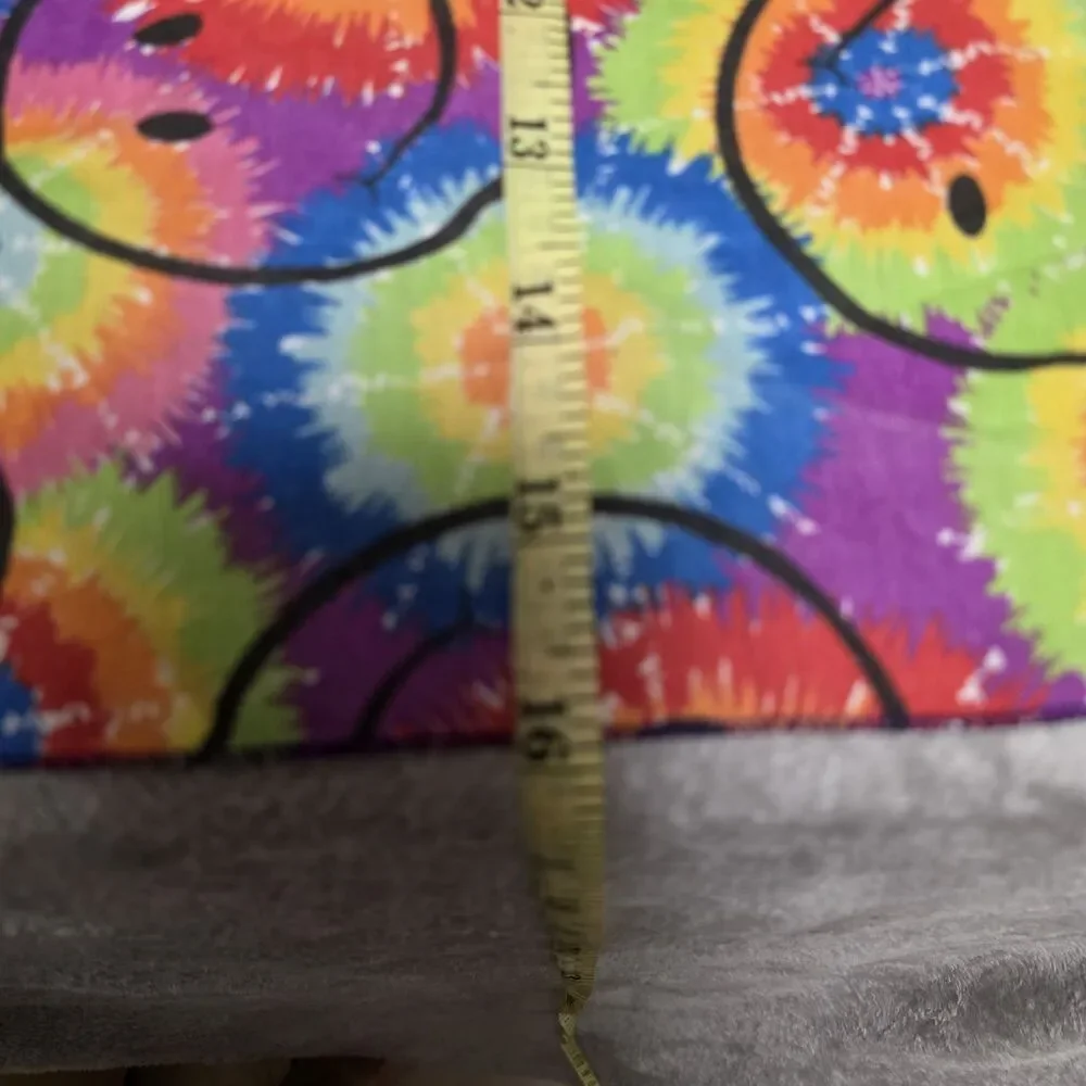 Tie Dye Smiley Face Happy Fabric 16